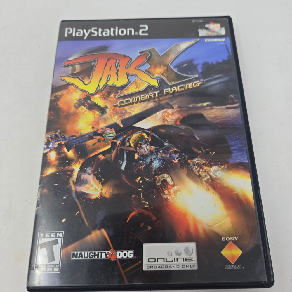 Jak X Combat Racing Sony PlayStation 2 PS2 Naughty Dog 2005 CIB Black Label